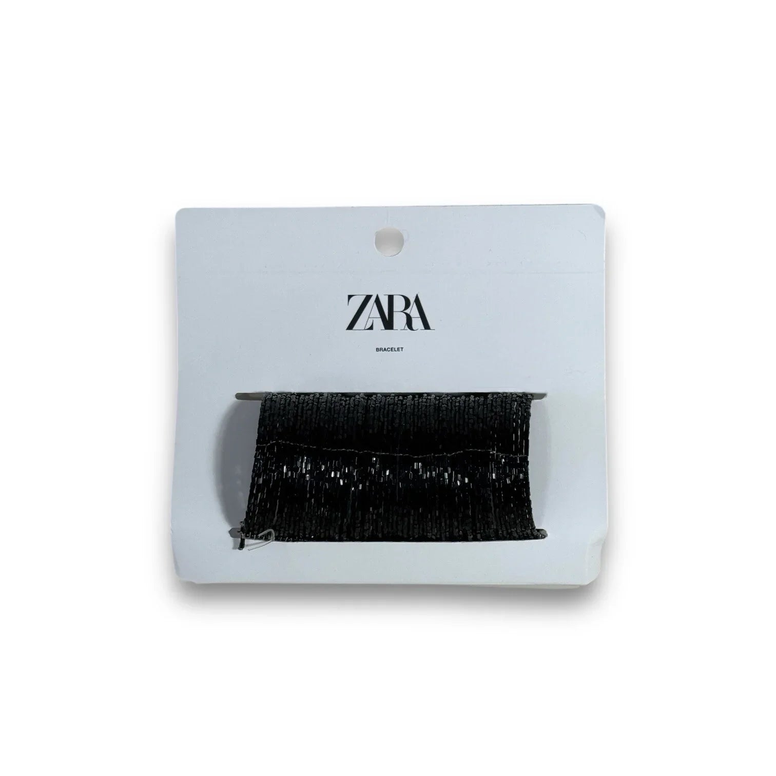 ZARA Cuff Armband Bracelet Beaded Black Medium Adjustable - Trendiez U ♥ 