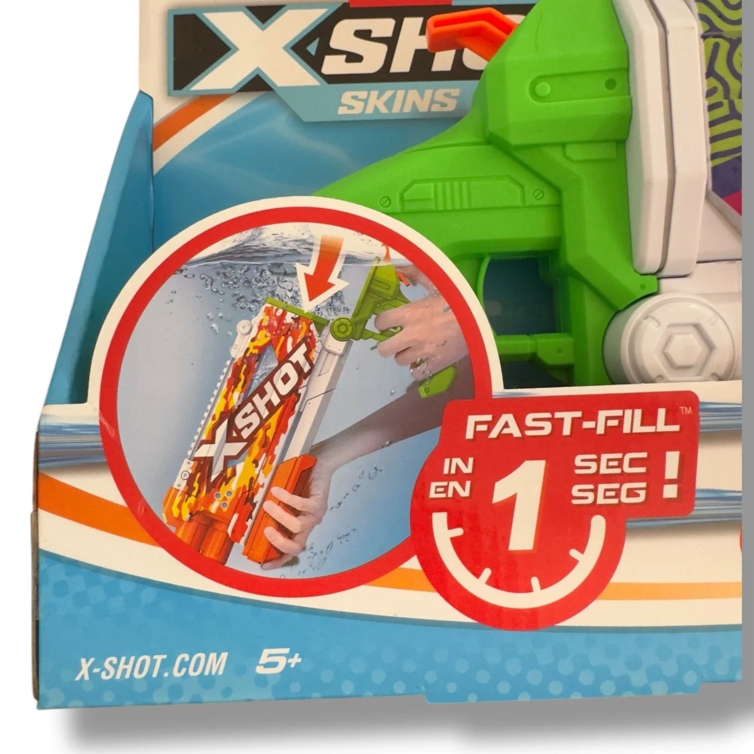 Zuru X-Shot Fast Fill Skins 2 Water Guns Pump Action Kids/Children Toy Assorted - Trendiez U ♥ 