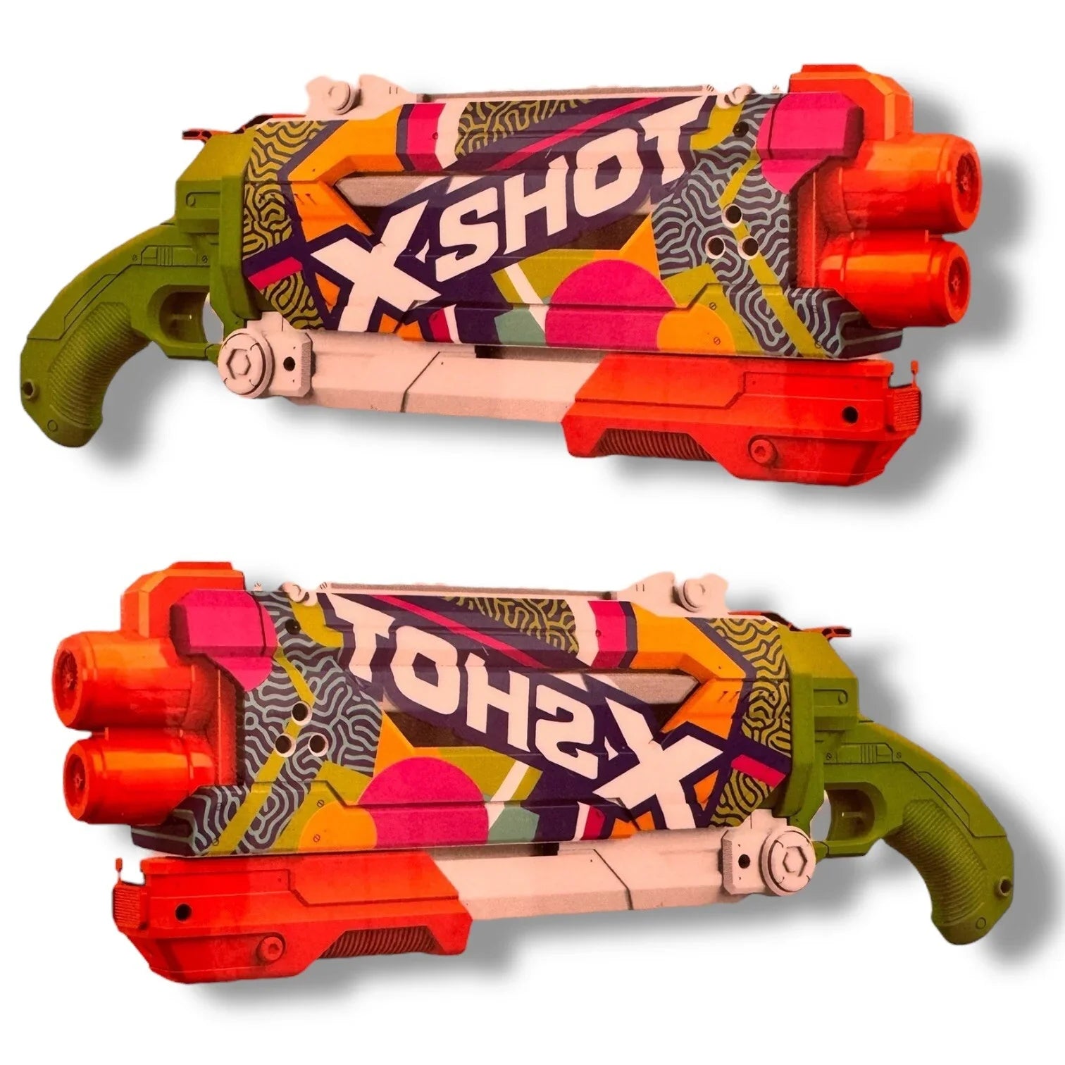 Zuru X-Shot Fast Fill Skins 2 Water Guns Pump Action Kids/Children Toy Assorted - Trendiez U ♥ 