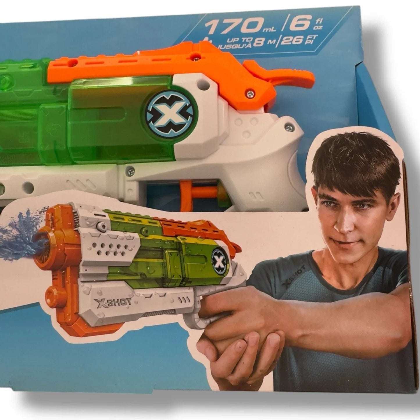 Zuru X-Shot Micro Fast-Fill Water Gun Outdoor Family Kids Toy Shoots 26’. 5+. - Trendiez U ♥ 