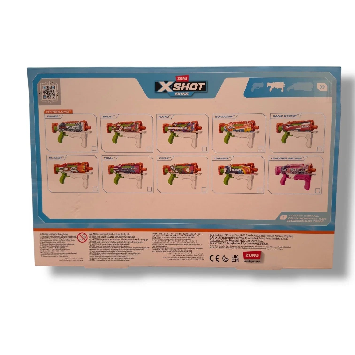 ZURU X-Shot Water Fast-Fill Skins USA Hyperload Water Gun Blaster Beach Activity - Trendiez U ♥ 