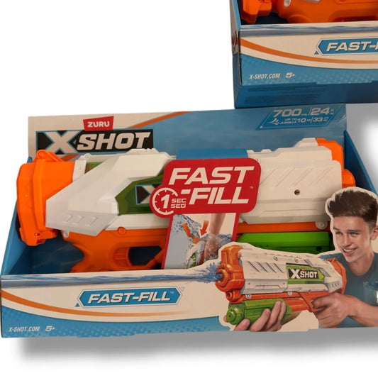 ZURU X-SHOT Water Gun x2 Fast-Fill Shoots Up To 33 Feet Outdoor Activity Beach - Trendiez U ♥ 