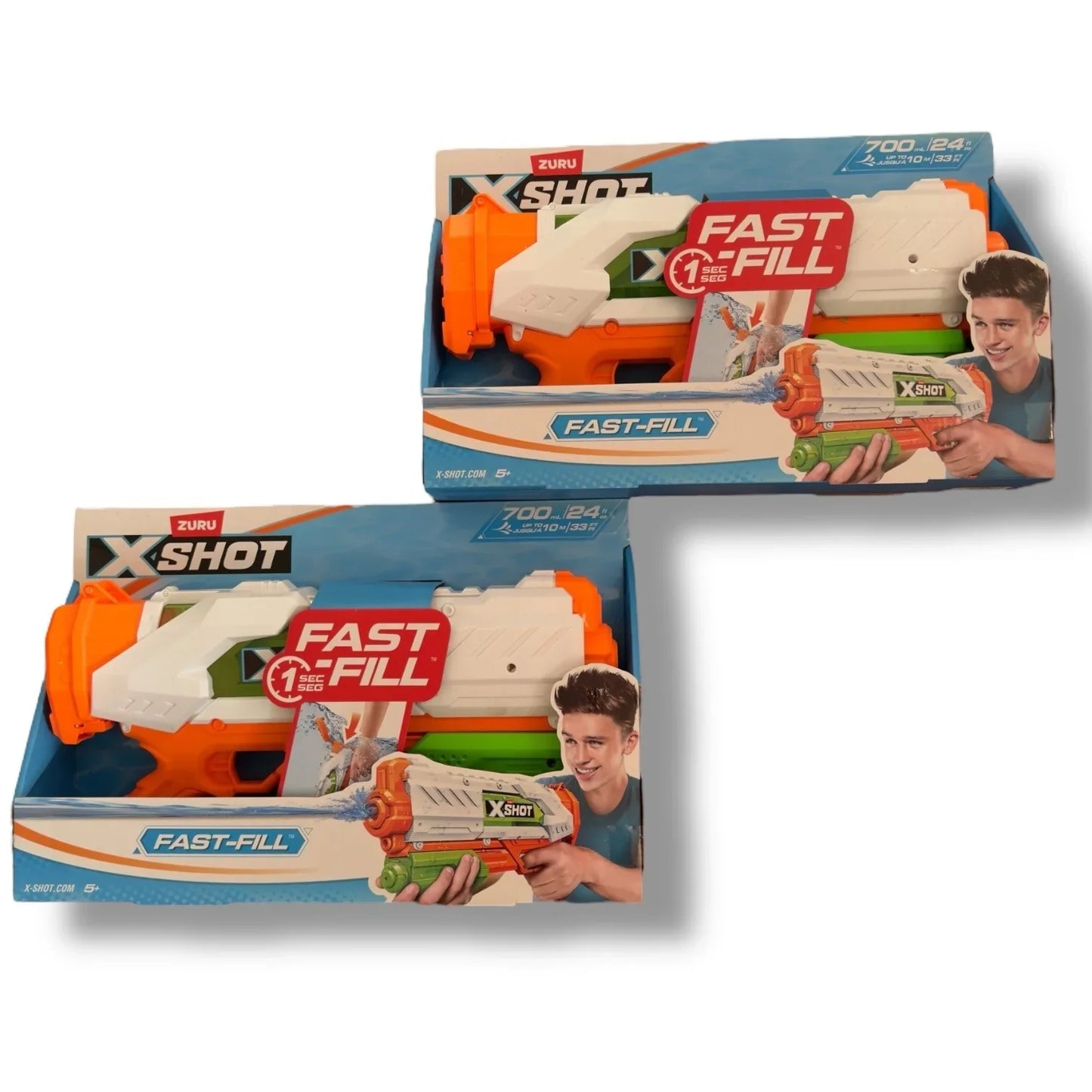 ZURU X-SHOT Water Gun x2 Fast-Fill Shoots Up To 33 Feet Outdoor Activity Beach - Trendiez U ♥ 
