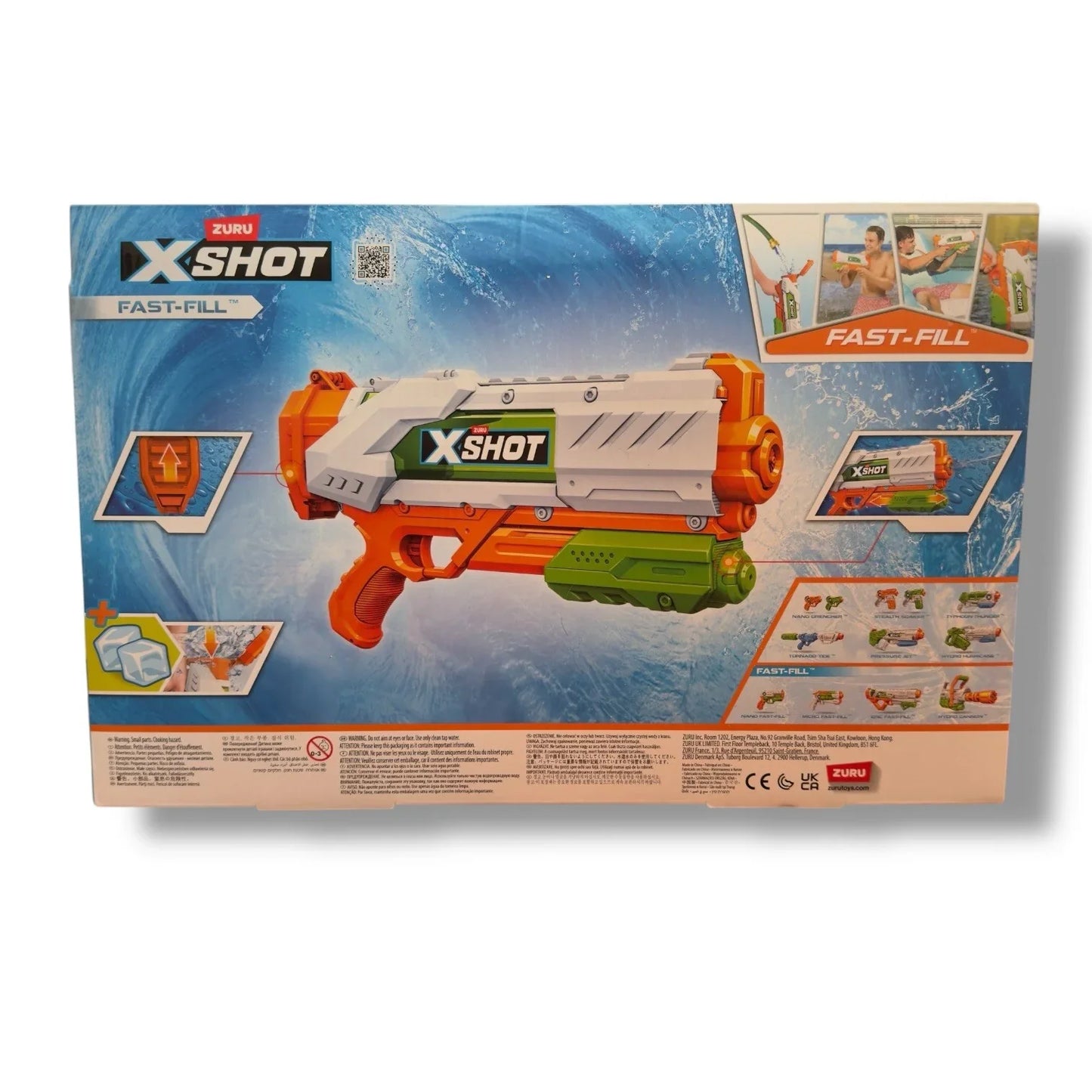 ZURU X-SHOT Water Gun x2 Fast-Fill Shoots Up To 33 Feet Outdoor Activity Beach - Trendiez U ♥ 