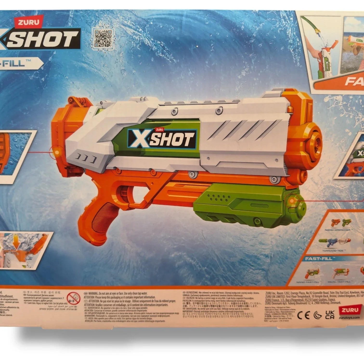 ZURU X-SHOT Water Gun x2 Fast-Fill Shoots Up To 33 Feet Outdoor Activity Beach - Trendiez U ♥ 