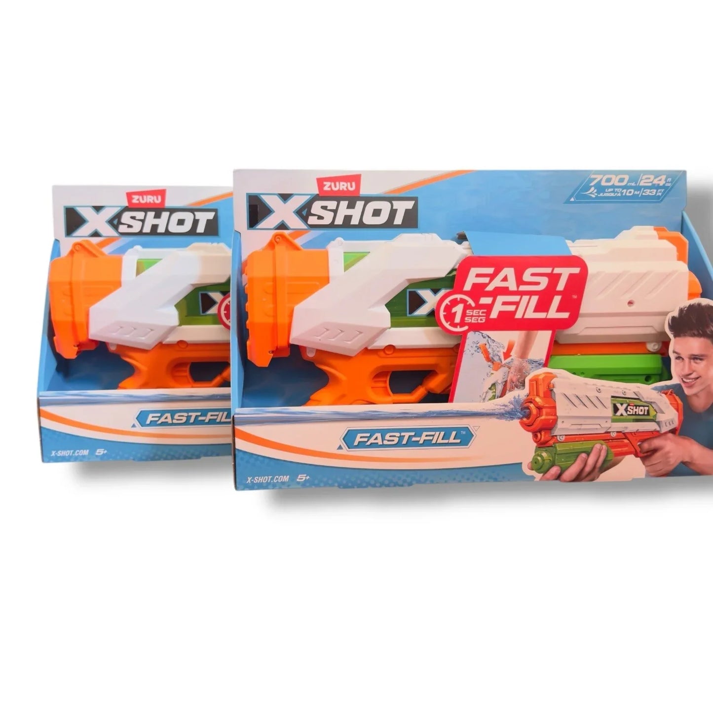 ZURU X-SHOT Water Gun x2 Fast-Fill Shoots Up To 33 Feet Outdoor Activity Beach - Trendiez U ♥ 